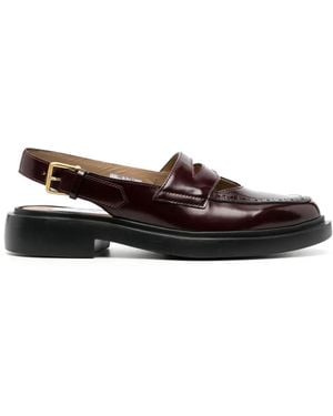 Thom Browne スリングバック レザーローファー - ブラウン
