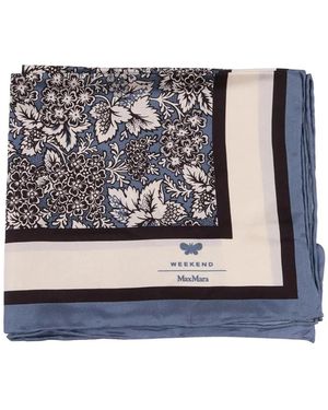 Weekend by Maxmara Wkaonesto Floral-Print Scarf - Black