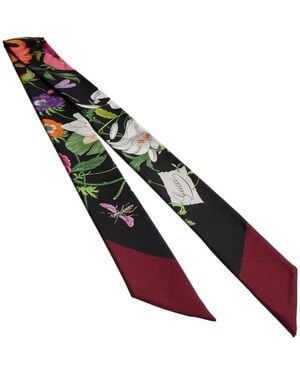 Gucci Seidenschal Mit Print - Mettallic