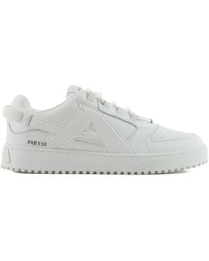 Emporio Armani Sneakers Mit Maxi-Logo - Weiß