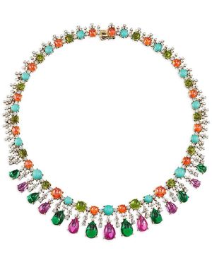 Anabela Chan 18Kt Tutti Frutti Gelbgoldhalskette Mit Schmucksteinen - Mettallic