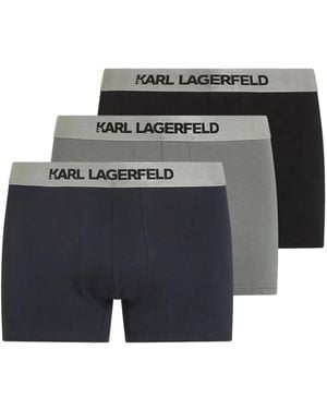 KARL LAGERFELD Logo Boxers (Set Of Three) - Black