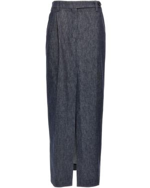 Brunello Cucinelli Skirt Monile - Blue