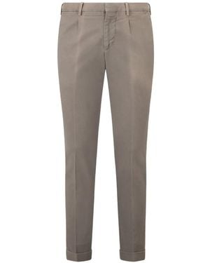 Moorer Cuffed Trousers - Grey