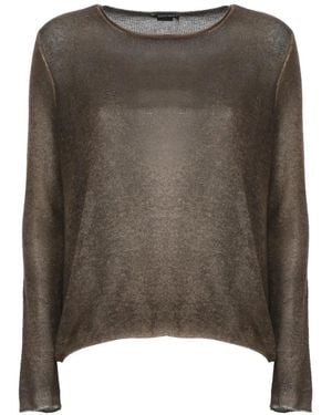 Avant Toi Fine-Knit Cashmere Jumper - Brown