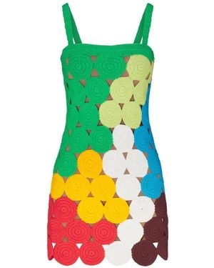 Simon Miller Beep Beep Openwork Mini Dress - Green