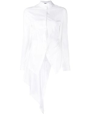 Isabel Benenato Asymmetrisches Hemd - Weiß