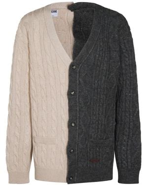 Moschino V-Neck Cardigan - Grey