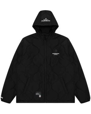 Aape By A Bathing Ape Moonface Patch Quilted Jacket - Black
