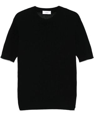 Lardini ニット Tシャツ - ブラック
