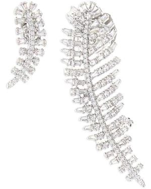 Swarovski Pendientes Vienna Con Detalles De Cristales - Blanco