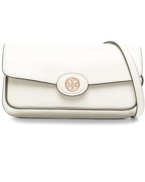 Tory Burch Robinson Spazzolato ショルダーバッグ - ナチュラル