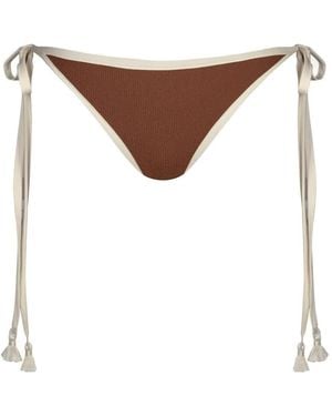 Johanna Ortiz Spiritual Retreat Gekreukte Bikinislip - Bruin