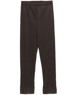 Pleats Please Issey Miyake Pleated Trousers - Grey