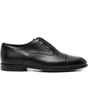 Ferragamo Chaussures Oxford En Cuir - Noir