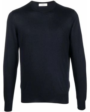 Mauro Ottaviani Crewneck Cashmere-Silk Jumper - Blue