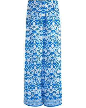 Alice + Olivia Pantalon Palazzo Keegan - Bleu