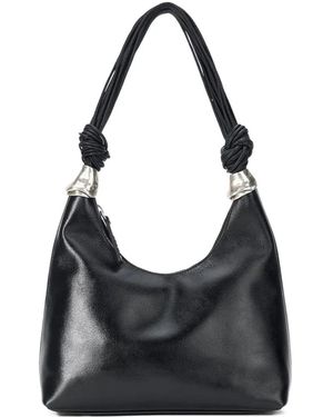 STAUD Cuff Leather Shoulder Bag - Noir