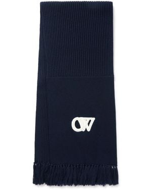 Off-White c/o Virgil Abloh Ow モチーフ スカーフ - ブルー