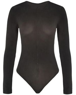 Wolford Crystal-Embellished Seamless Bodysuit - Black