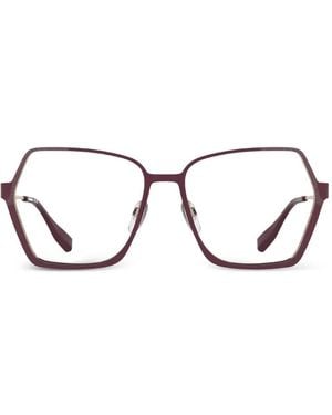 KARL LAGERFELD Brille Mit Geometrischem Gestell - Rot