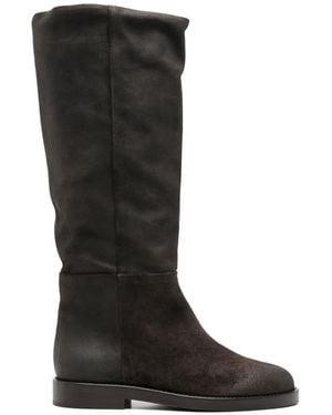 Agl Attilio Giusti Leombruni Suede Knee-High Boots - Black