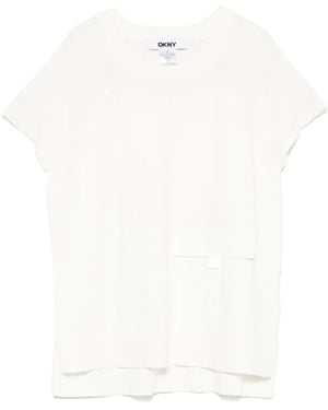 DKNY リブニット Tシャツ - ホワイト