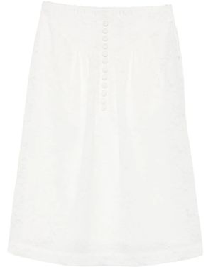 ShuShu/Tong Midirock aus Spitze - Weiß