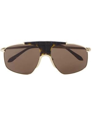 Alaïa Geometric-Frame Sunglasses - Grey