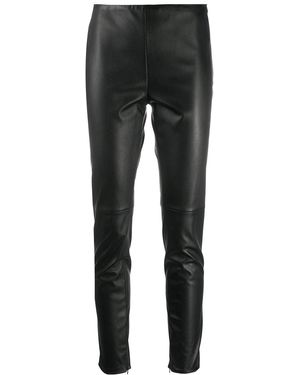 Ralph Lauren Leather Trousers - Black