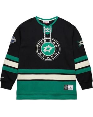 Mitchell & Ness Lace-Up Logo Sweatshirt - Green