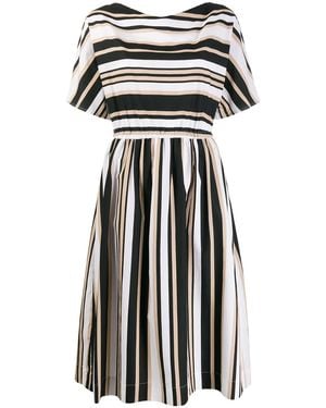Woolrich Scully Stripe Midi Dress - Black