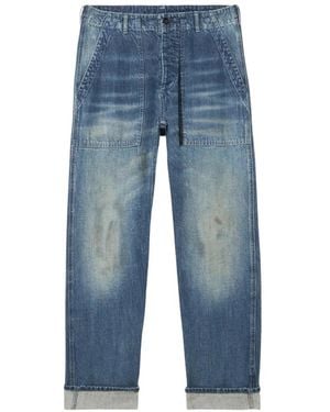 Fortela Jean Effet Délavé À Poches - Blue