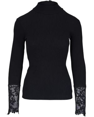 Brunello Cucinelli Gerippter Pullover Mit Spitzenbündchen - Blau