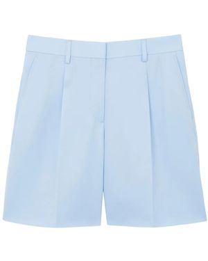 Burberry High-Waisted Tailored Shorts - Blue