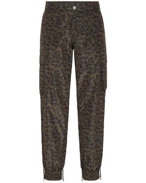 Philipp Plein カモフラージュ カーゴパンツ - グレー