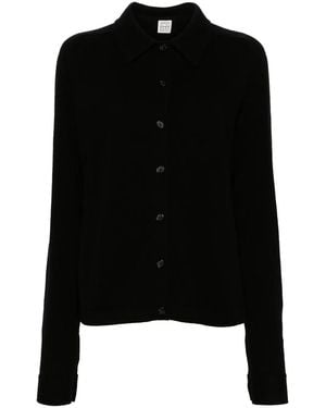 TOTEME Collar Cardigan - Black