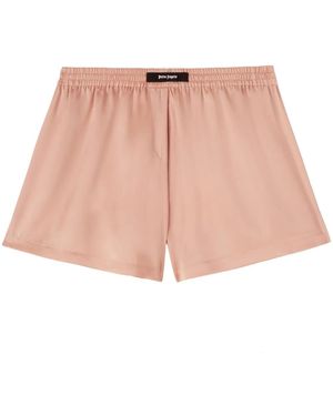 Palm Angels Logo-Appliqué Boxer Shorts - Pink