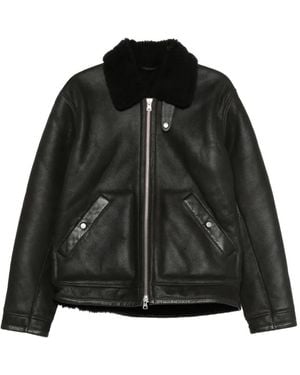 NN07 Veste Atkinson 8173 En Cuir - Black