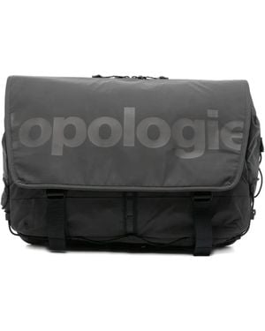 Topologie Kuriertasche Mit Logo-Print - Grau