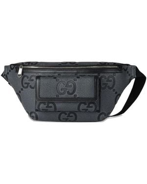 Gucci Riñonera Con Bolsillo Y Logo - Gris