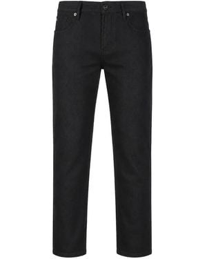Emporio Armani Logo-Plaque Jeans - Black