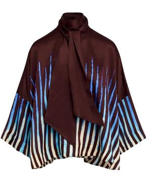Essentiel Antwerp ボウタイ ブラウス - パープル