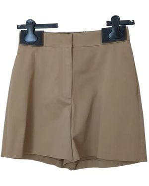 Rundholz Black Label Stretch-Design Concealed-Fastening Shorts - Brown