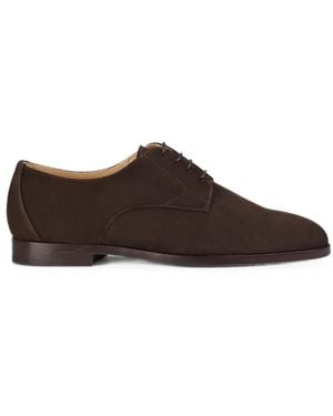 Doucal's Suede Lace-Up Shoes - Brown