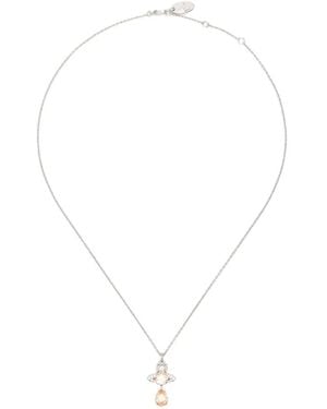 Vivienne Westwood Collar Con Colgante Ismene - Blanco