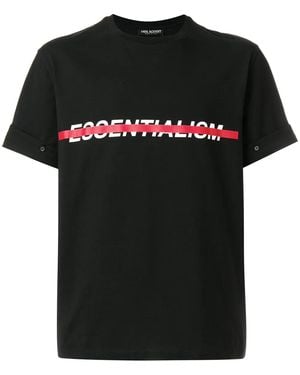 Neil Barrett T-Shirt À Détail De Slogan - Black