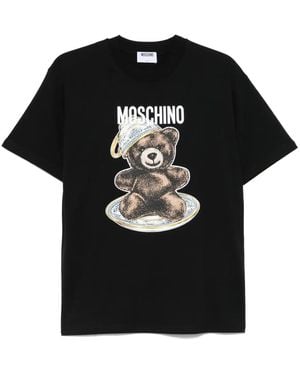 Moschino テディベア Tシャツ - ブラック