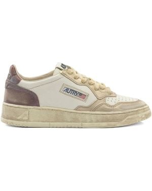 Autry Perforated Panel Sneakers - White