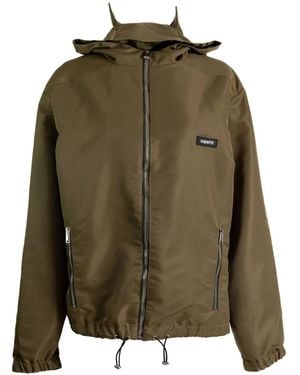 Coperni Hooded Zip-Up Jacket - Green